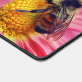 のまわりにオンピンクデイジーの花パーソナライズされた デスクマット (コーナー)