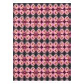 のまわりにオンピンクデイジーフラワー抽象芸術 テーブルクロス (正面)