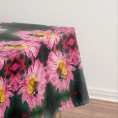 のまわりにオンピンクデイジーフラワー抽象芸術 テーブルクロス (インサイチュ)