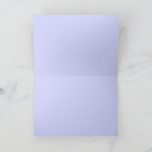 のまわりにオン紫の花空白のの写真カード カード (内部)