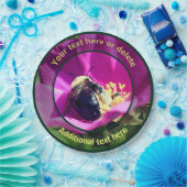 のまわりにオン花自然パーソナライズされたパーティー ペーパープレート (パーティー)