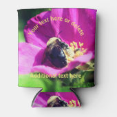 のまわりにオン花自然 パーソナライズされた 缶クーラー (正面)