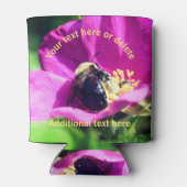 のまわりにオン花自然 パーソナライズされた 缶クーラー (裏面)