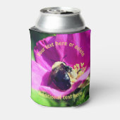 のまわりにオン花自然 パーソナライズされた 缶クーラー (缶裏面)