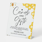 のまわりにカード&ギフトありがとうベビーShowerSign 台座サイン (正面)