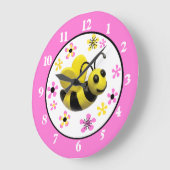 のまわりにガールシャワー ラージ壁時計 (傾斜)