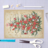 のまわりにクリスマスツリーティッシュペーパー 薄葉紙 (クラフト)