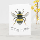 のまわりにグリーティングカード – あなたはの蜂の膝 カード (黄色い花)