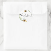 のまわりにサンキューステッカー ラウンドシール (バッグ)