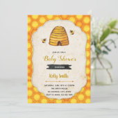 のまわりにシャワー誕生日ブライダルの招待 招待状 (スタンド正面)