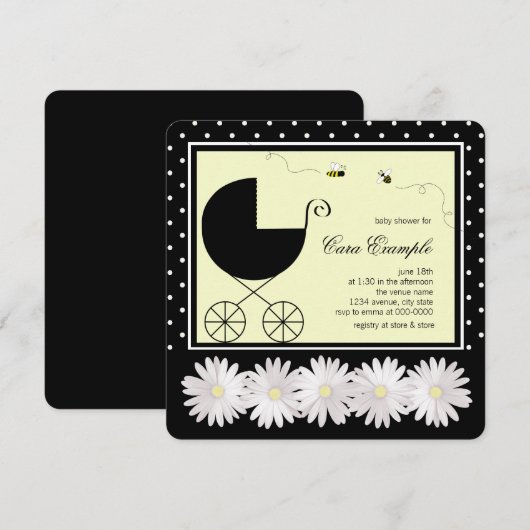 のまわりにシャワー 招待状 (正面/裏面)