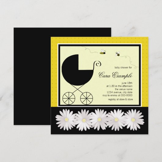 のまわりにシャワー 招待状 (正面/裏面)