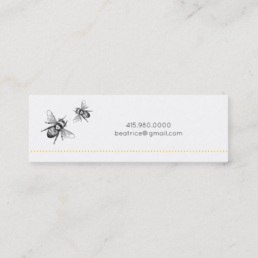 のまわりにスキニープロファイル スキニー名刺 (裏面)