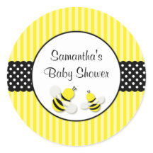 のまわりにストライプの水玉模様ベビーシャワー