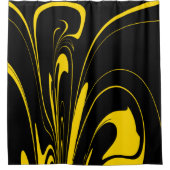 のまわりにスプラッシュの抽象芸術色 シャワーカーテン (正面)