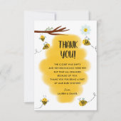 のまわりにテーマベビーシャワーサンキューカード サンキューカード (正面)