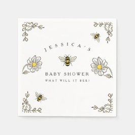 のまわりにテーマベビーシャワー スタンダードカクテルナプキン