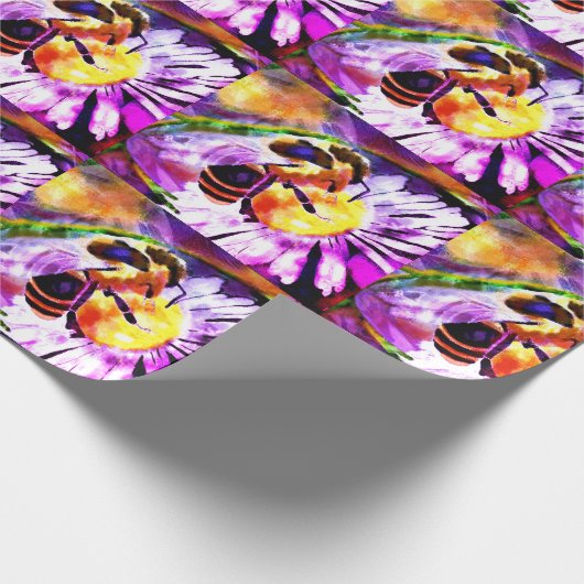 のまわりにデイジーデイジーフラワーフラワーガーデン ラッピングペーパー (角)