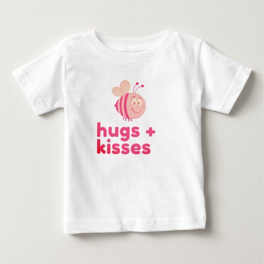 のまわりにハグとキス ベビーTシャツ (正面)
