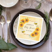 のまわりにハニカの花ベビーシャワー スタンダードカクテルナプキン