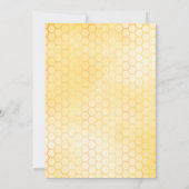 のまわりにハニカの花ベビーシャワー 招待状 (裏面)