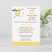 のまわりにハニカムベビーシャワー招待状 招待状 (スタンド正面)