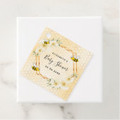 のまわりにハニカム熱帯花模様ベビーシャワー フェイバータグ (インサイチュ)