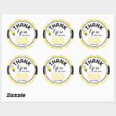 のまわりにハニカム赤ちゃんシャワーラベル ラウンドシール (シート)