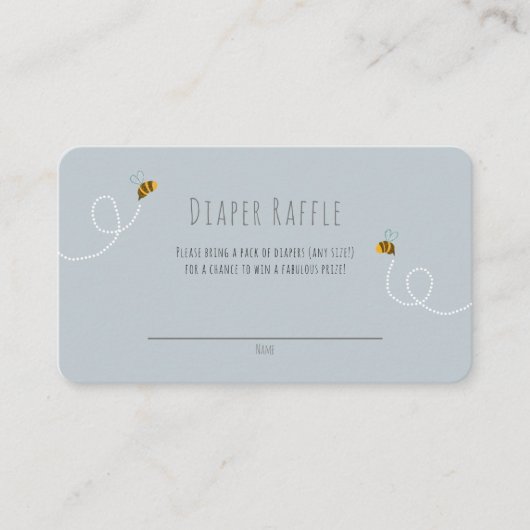 のまわりにハニーベア男女兼用ベビーシャワー エンクロージャーカード (正面)