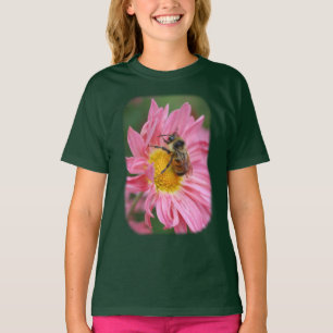 のまわりにピンクデイジー花 Tシャツ