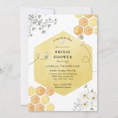 のまわりにフローラブライダルシャワー 招待状 (正面)