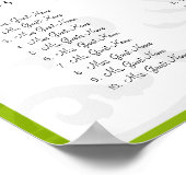 のまわりにブラックDamask – 色を縁ど選択 ポスター (角)