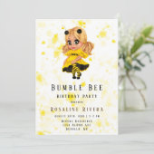 のまわりにプレティーンガールバースデーパーティー 招待状 (スタンド正面)