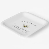 のまわりにベビーシャワーテーマ ペーパープレート (傾斜あり)