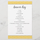 のまわりにベビーシャワー子供部屋韻クイズ (裏面)