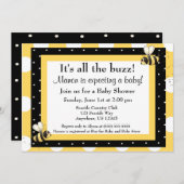 のまわりにベビーシャワー招待状 招待状 (正面/裏面)