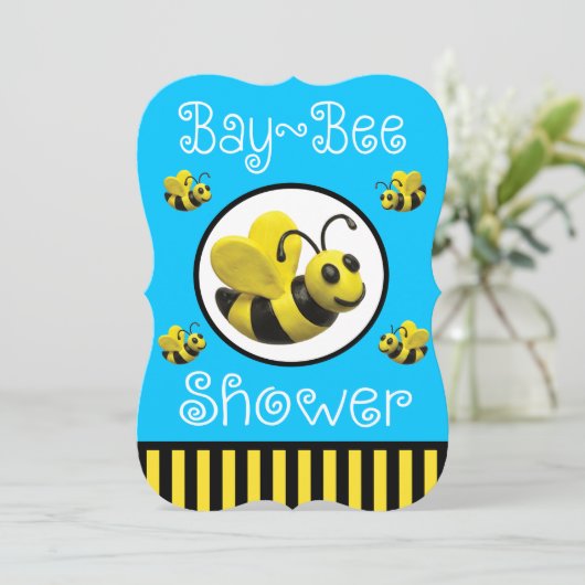 のまわりにベビーシャワー 招待状 (スタンド正面)