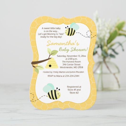 のまわりにミントグリーン男女兼用招待状 招待状 (スタンド正面)