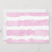 のまわりに娘1歳のピンク色のヒマワリ 招待状 (裏面)