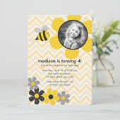 のまわりに子供の誕生日パーティー 招待状 (スタンド正面)