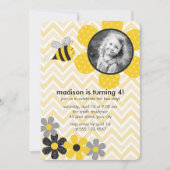 のまわりに子供の誕生日パーティー 招待状 (正面)