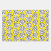 のまわりに折り返し紙シート ラッピングペーパーシート (正面3)