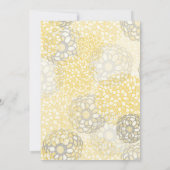 のまわりに春夏ベビーシャワー招待状 招待状 (裏面)