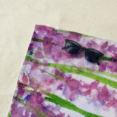 のまわりに水色 ビーチタオル (インサイチュ)