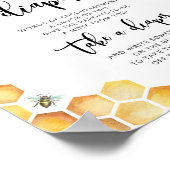 のまわりに深夜おむつ赤ちゃんシャワーポスター ポスター (角)