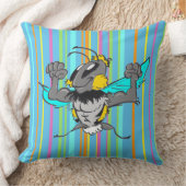 のまわりに漫画ストライプのパターン装飾用クッション クッション (ブランケット)