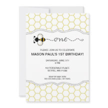 のまわりに第1誕生日パーティ招待状1