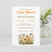 のまわりに素朴ブライダルシャワー招待 招待状 (スタンド正面)