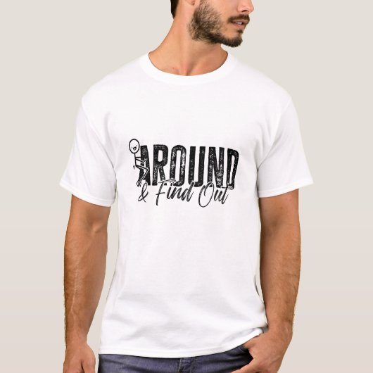 のまわりに見つける | 皮肉おもしろいなはっきりした Tシャツ (正面)