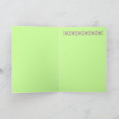 のまわりに誕生日カード カード (内部)